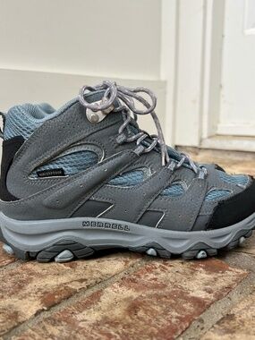 Merrell MOAB 3 Hiking Boots Girls 4 Mid Waterproof Kids Outdoor Trail Shoe Youth
